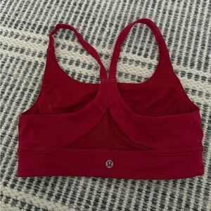 lululemon athletica Deep Red Twist-Back Sports Bra